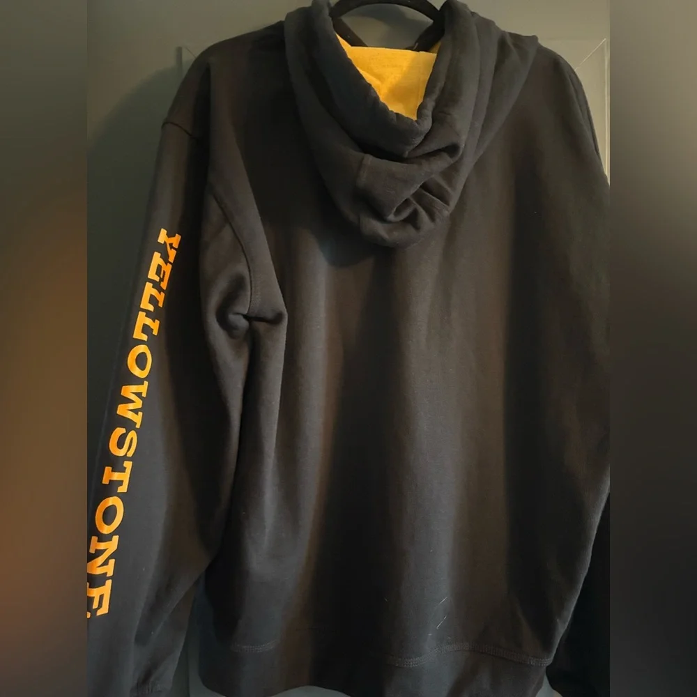 Yellowstone Black and Yellow Hoodie - Picture 3 of 4